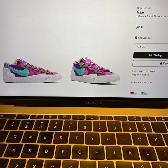 KAWS X SACAI X Nike Collab Colorway Size 8.5 - Picture 2 of 3